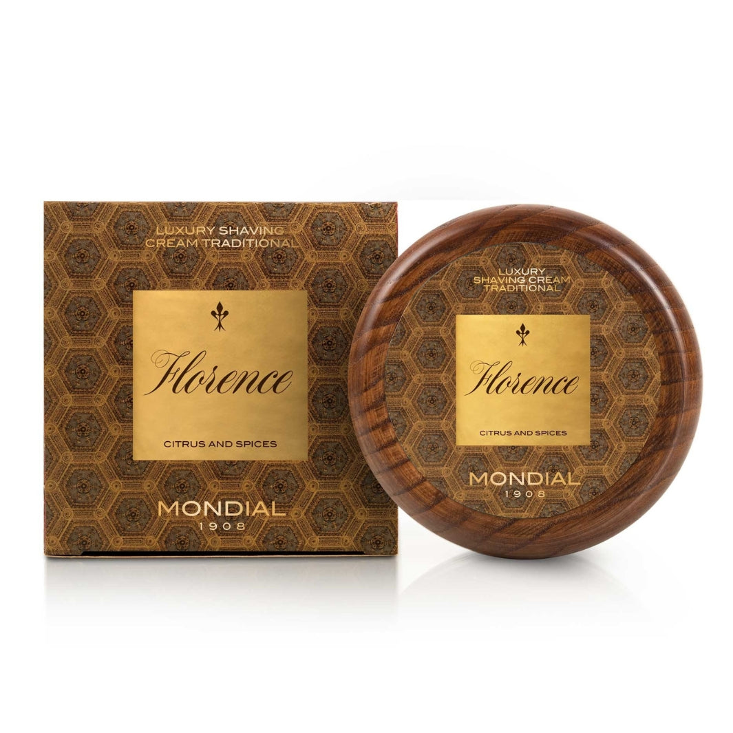 mondial-1908-florence-crema-da-barba-solida-140ml-in-ciotola-di-legno image 2