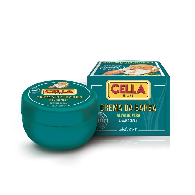 cella-milano-1899-crema-barba-biologica-in-ciotola-150-ml-aloe-vera image 1