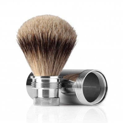mondial-1908-pennello-da-barba-da-viaggio-cromato-richiudibile-best-badger image 1