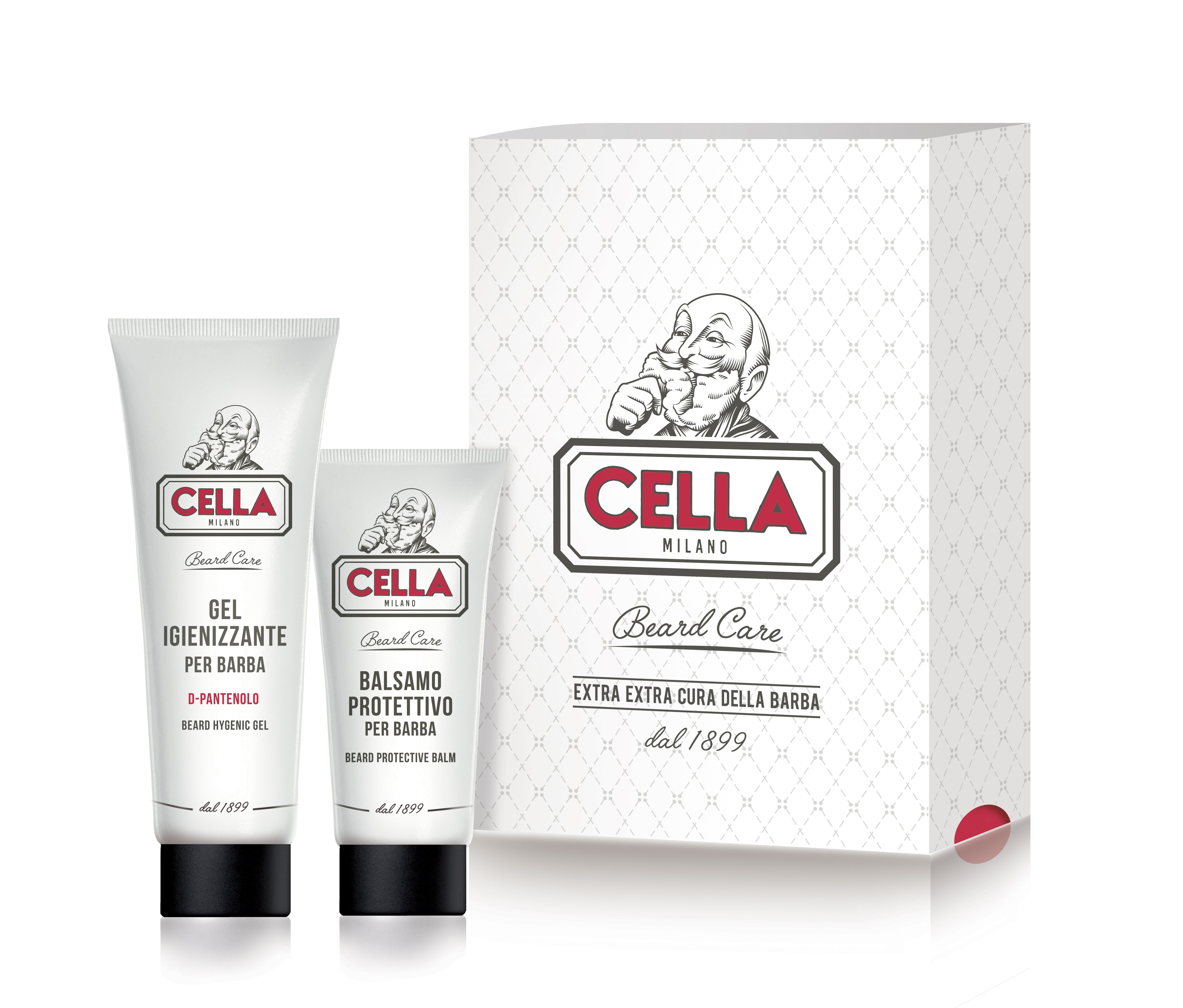 cella-milano-1899-set-cura-barba-2-pezzi-gel-igienizzante-150-ml-balsamo-protett image 1
