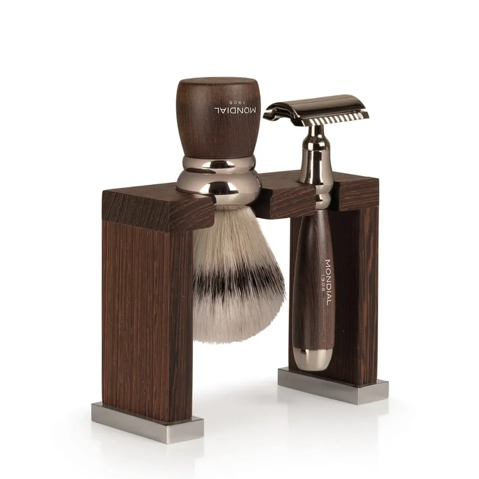 mondial-1908-prestige-set-weng-con-pennello-super-badger-e-rasoio-sicurezza image 1