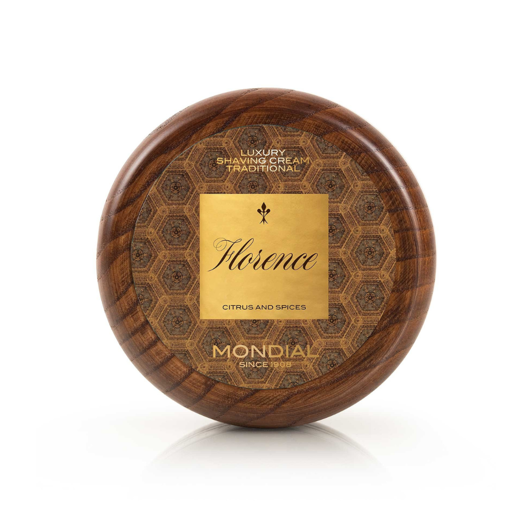 mondial-1908-florence-crema-da-barba-solida-140ml-in-ciotola-di-legno image 1