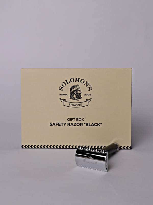 solomon-s-beard-rasoio-di-sicurezza-nero-in-alluminio-cromato image 2