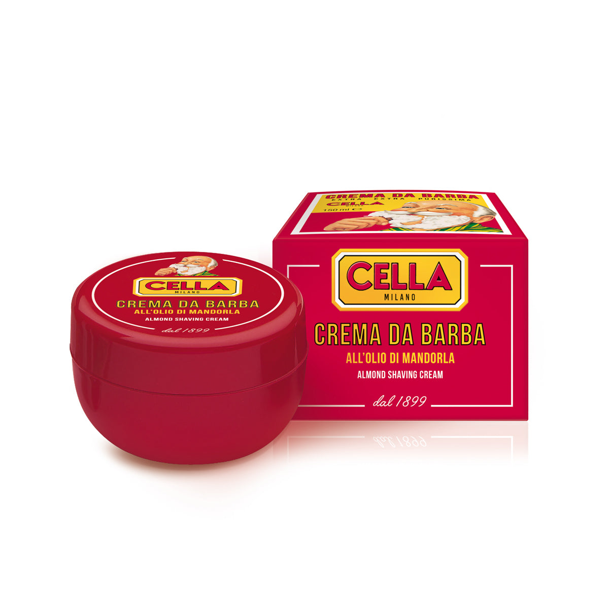 cella-milano-1899-crema-da-barba-alla-mandorla-in-ciotola-150-ml image 1