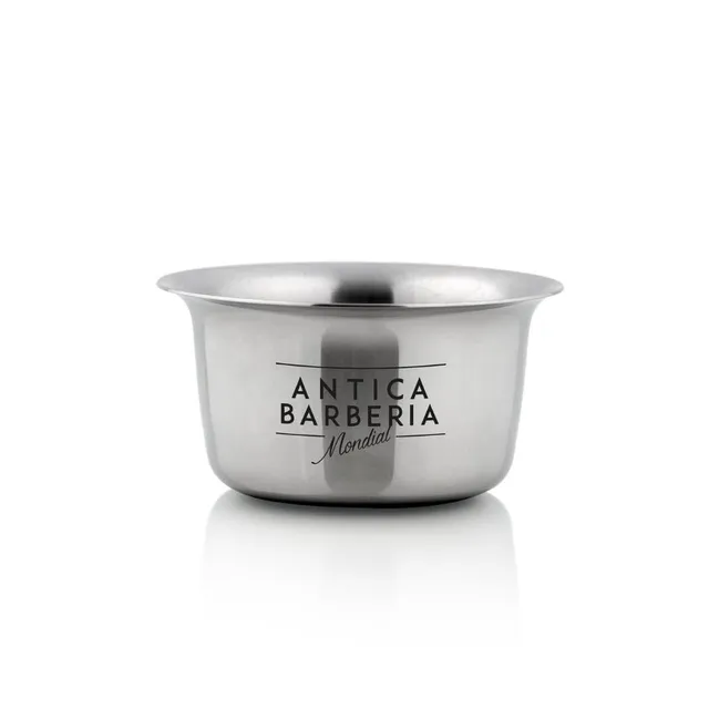mondial-1908-antica-barberia-ciotola-da-barba-in-acciaio-inox image 1