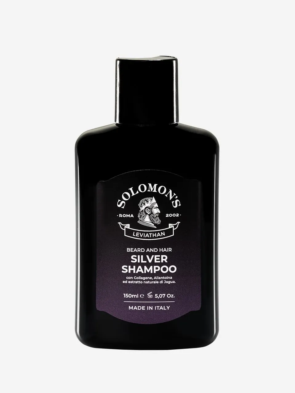 solomon-s-beard-shampoo-barba-e-capelli-silver-leviathan-antigiallo image 1