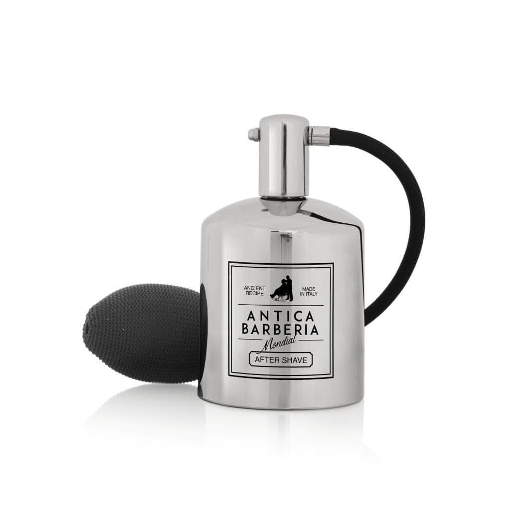 mondial-1908-antica-barberia-atomizzatore-aftershave-a-pompetta-metallo-cromato- image 1