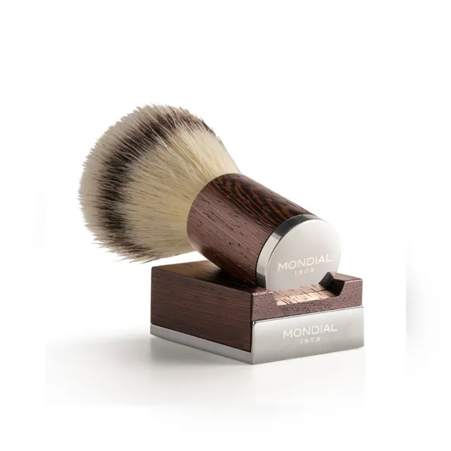 mondial-1908-mythos-set-barba-in-legno-weng-con-pennello-ecosilvertip-supporto image 1