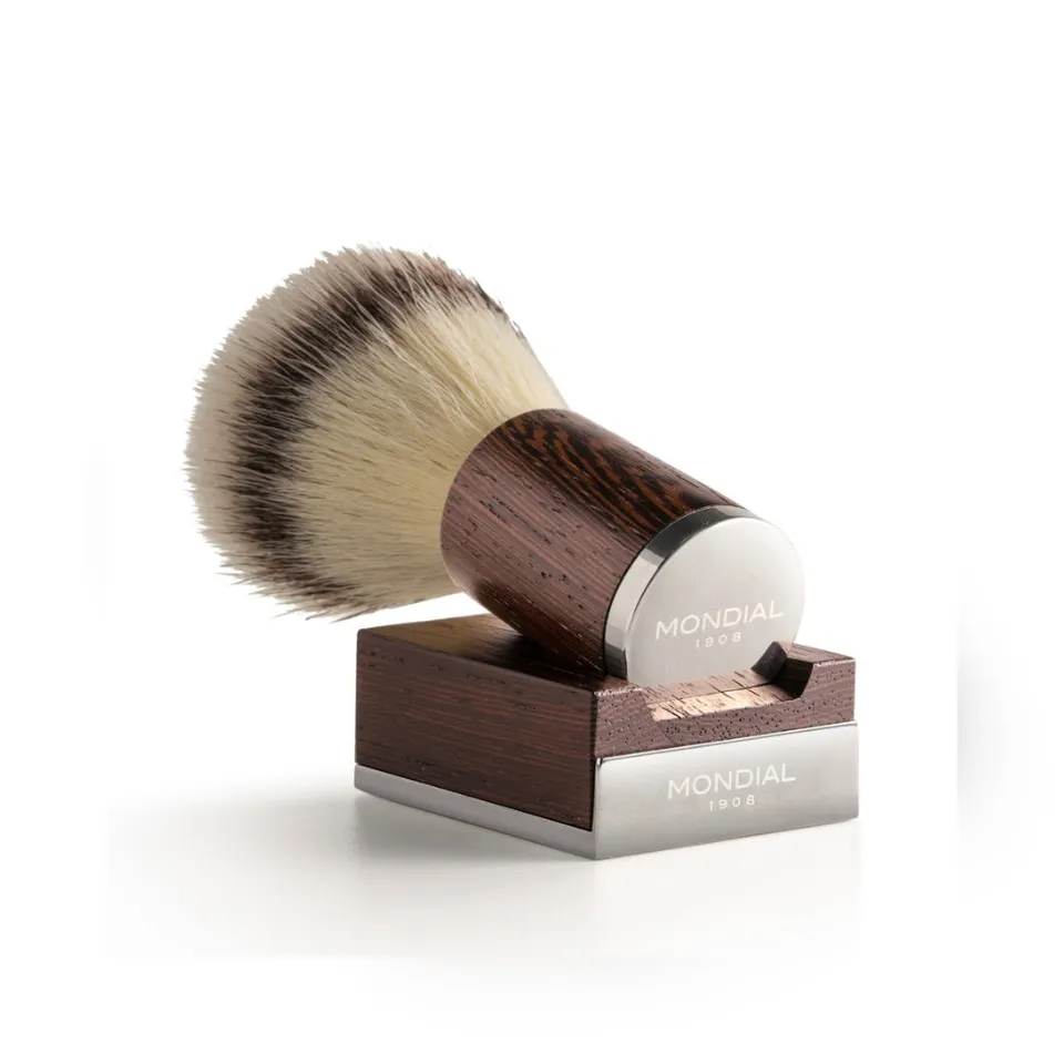 mondial-1908-mythos-set-barba-in-legno-weng-con-pennello-ecosilvertip-supporto image 1