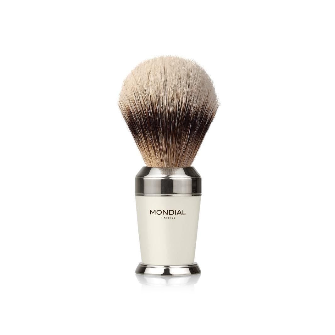 mondial-1908-set-da-barba-premium-bianco-4-pezzi-con-pennello-super-badger-rasoi image 3
