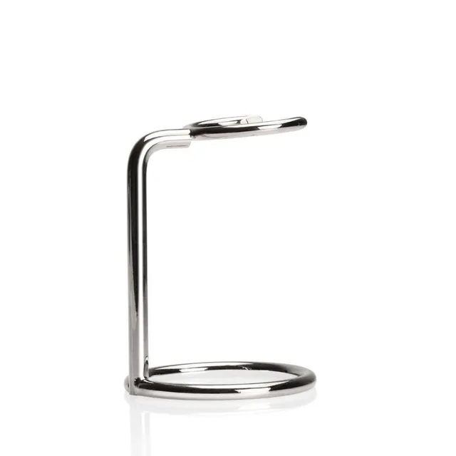 mondial-1908-moon-stand-porta-pennello-verticale-in-ottone-cromato image 1