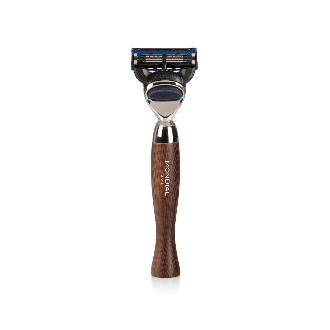 mondial-1908-heritage-set-da-barba-weng-super-badger-con-supporto-e-rasoio image 2