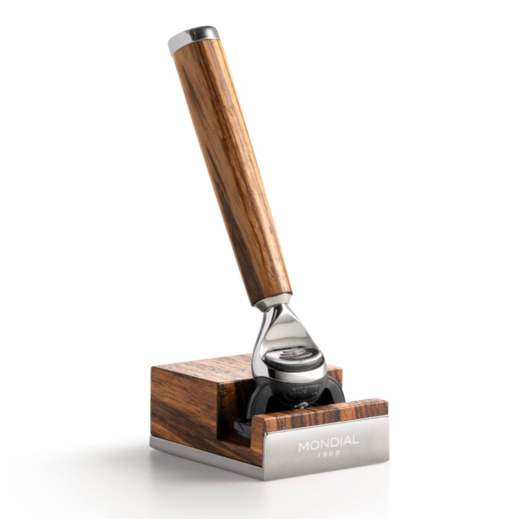 mondial-1908-mythos-stand-per-rasoio-in-legno-zebrano image 2