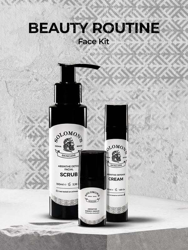 solomon-s-beard-kit-viso-beauty-routine-siero-occhi-crema-viso-scrub image 1