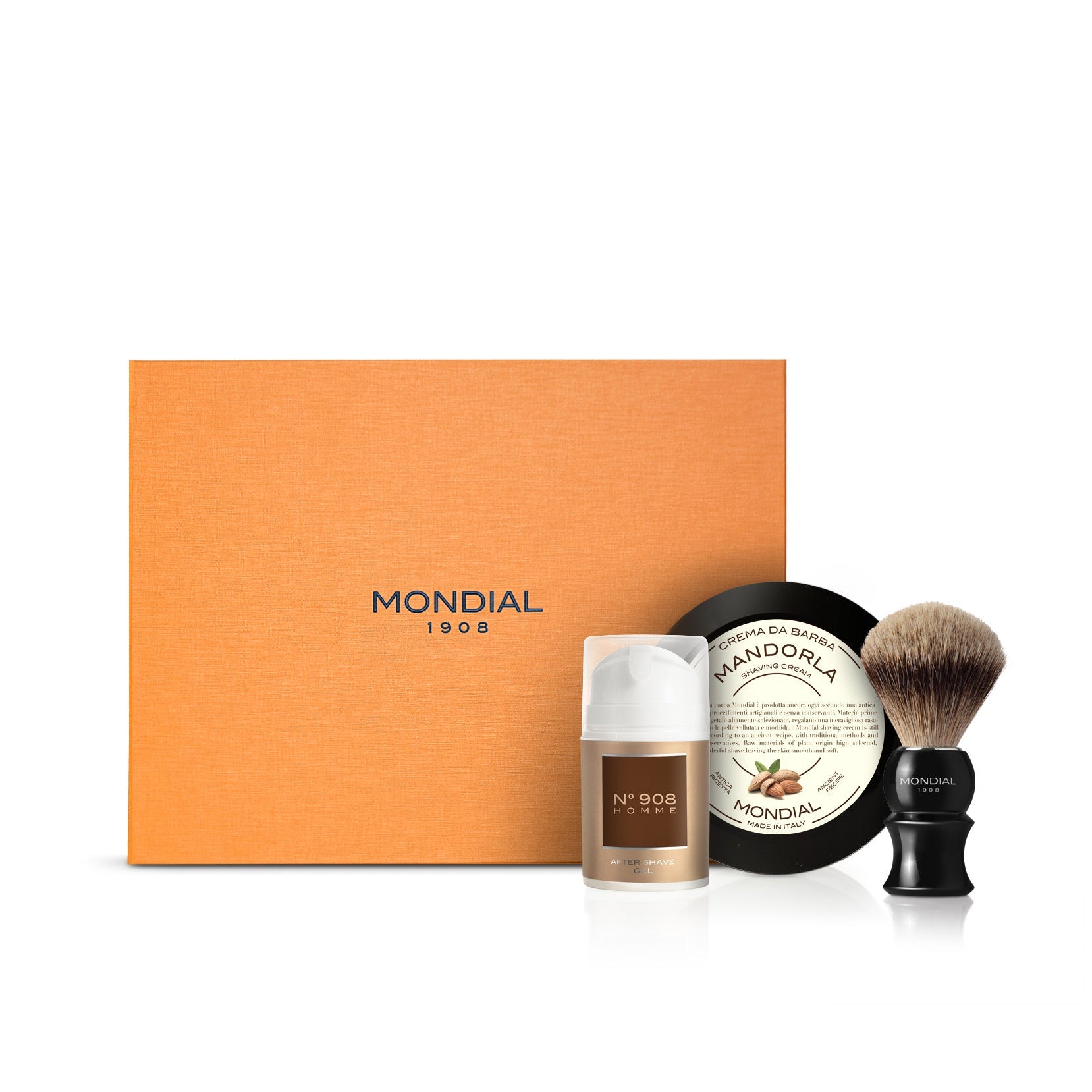 mondial-1908-set-regalo-royal-crema-da-barba-travel-gel-dopobarba-n-908-pennello image 1