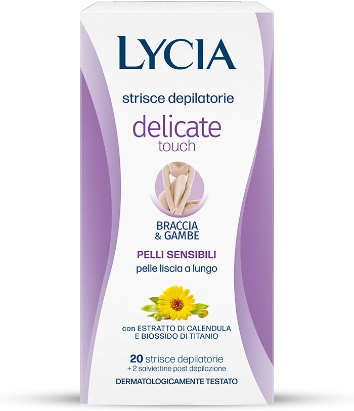 lycia-strisce-depilatorie-delicate-touch-braccia-e-gambe image 1