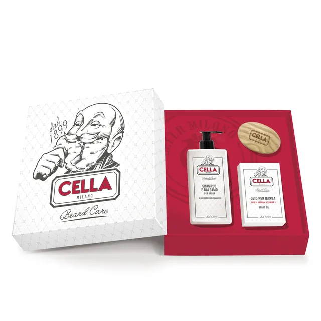 cella-milano-1899-set-cura-barba-shampoo-balsamo-200-ml-olio-50-ml-spazzola image 1