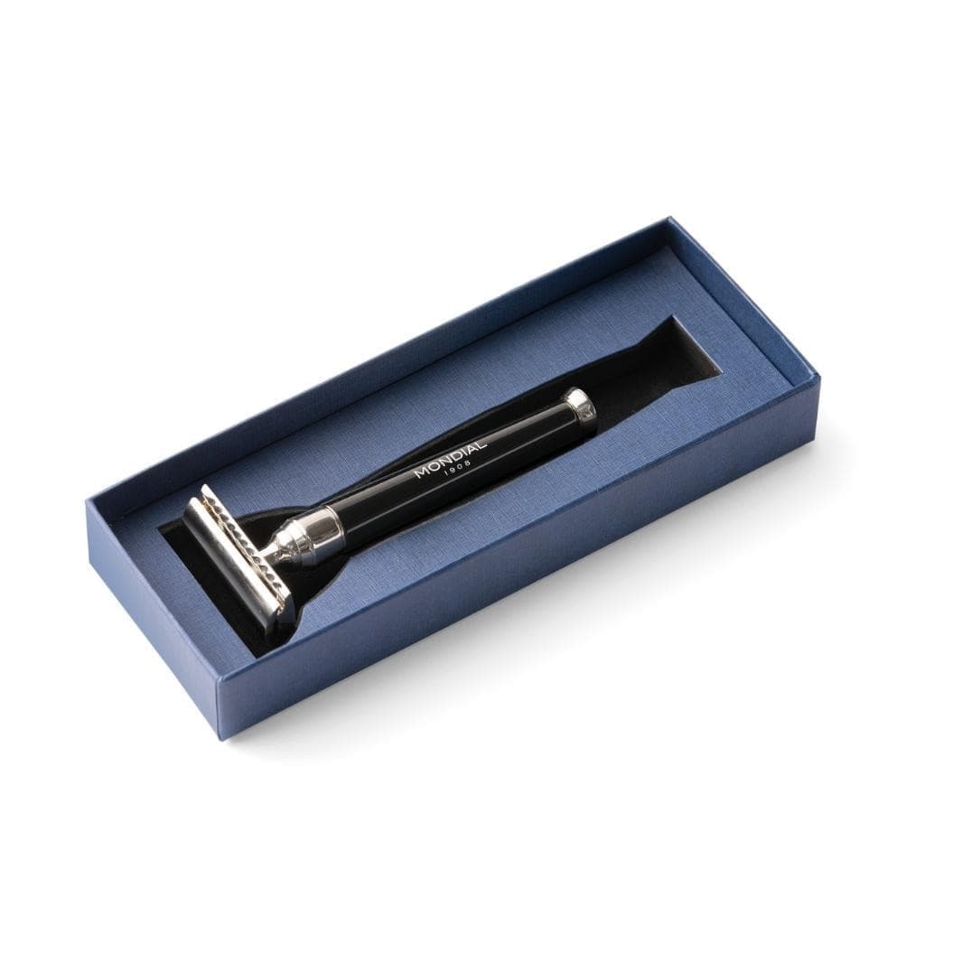 mondial-1908-premium-rasoio-di-sicurezza-testina-dentata-manico-resina-nera-e-me image 2