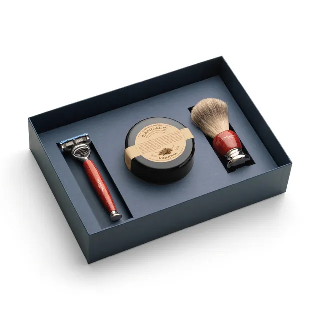 mondial-1908-set-regalo-luxury-beethoven-in-pura-radica-set-rasatura-3-pezzi image 1
