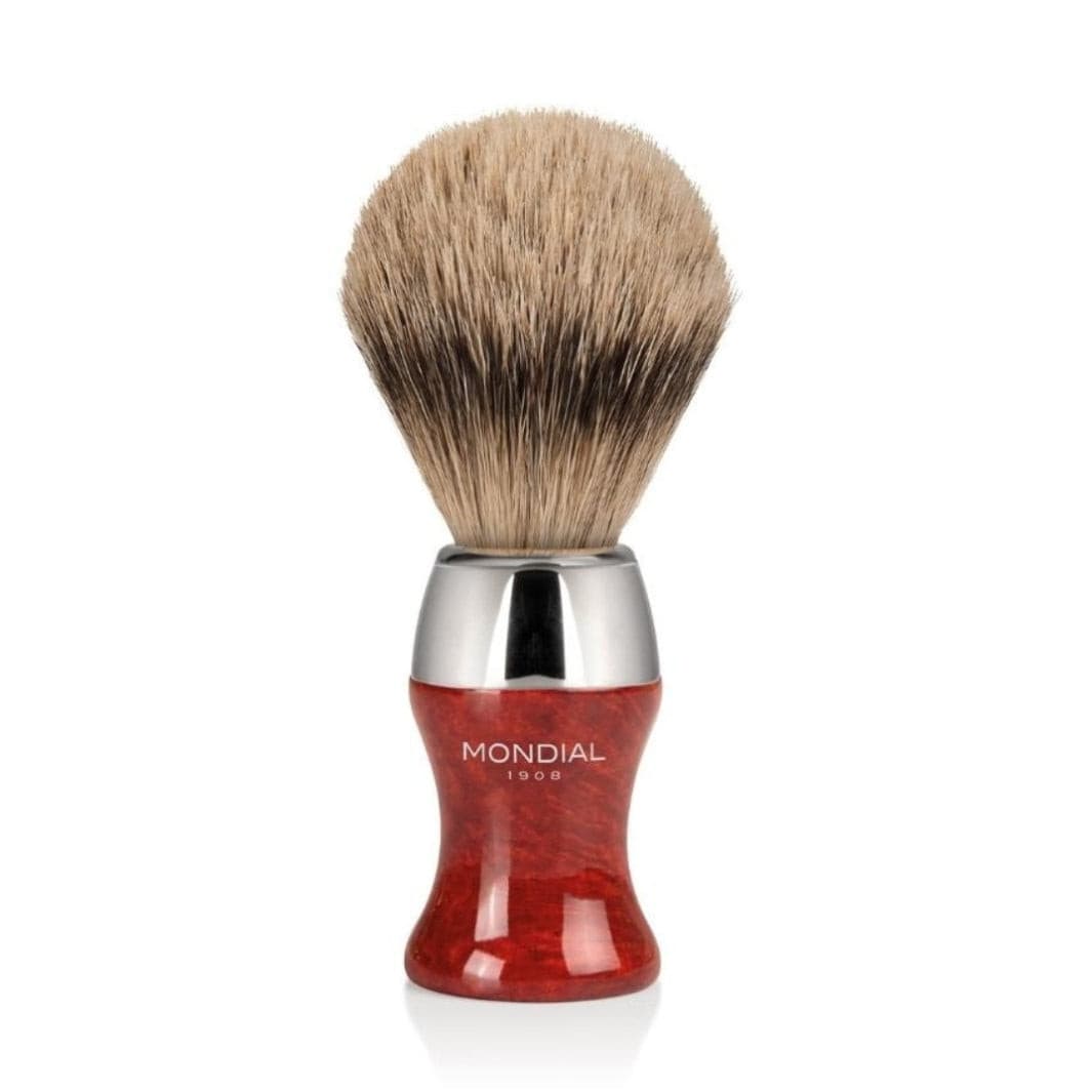 mondial-1908-heritage-pennello-da-barba-in-radica-toscana-super-badger image 1