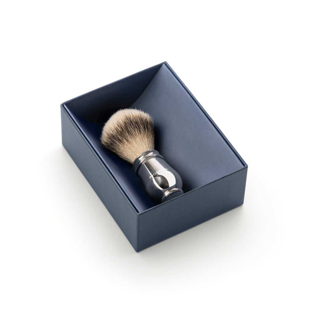 mondial-1908-deluxe-pennello-da-barba-in-metallo-cromato-best-badger image 2