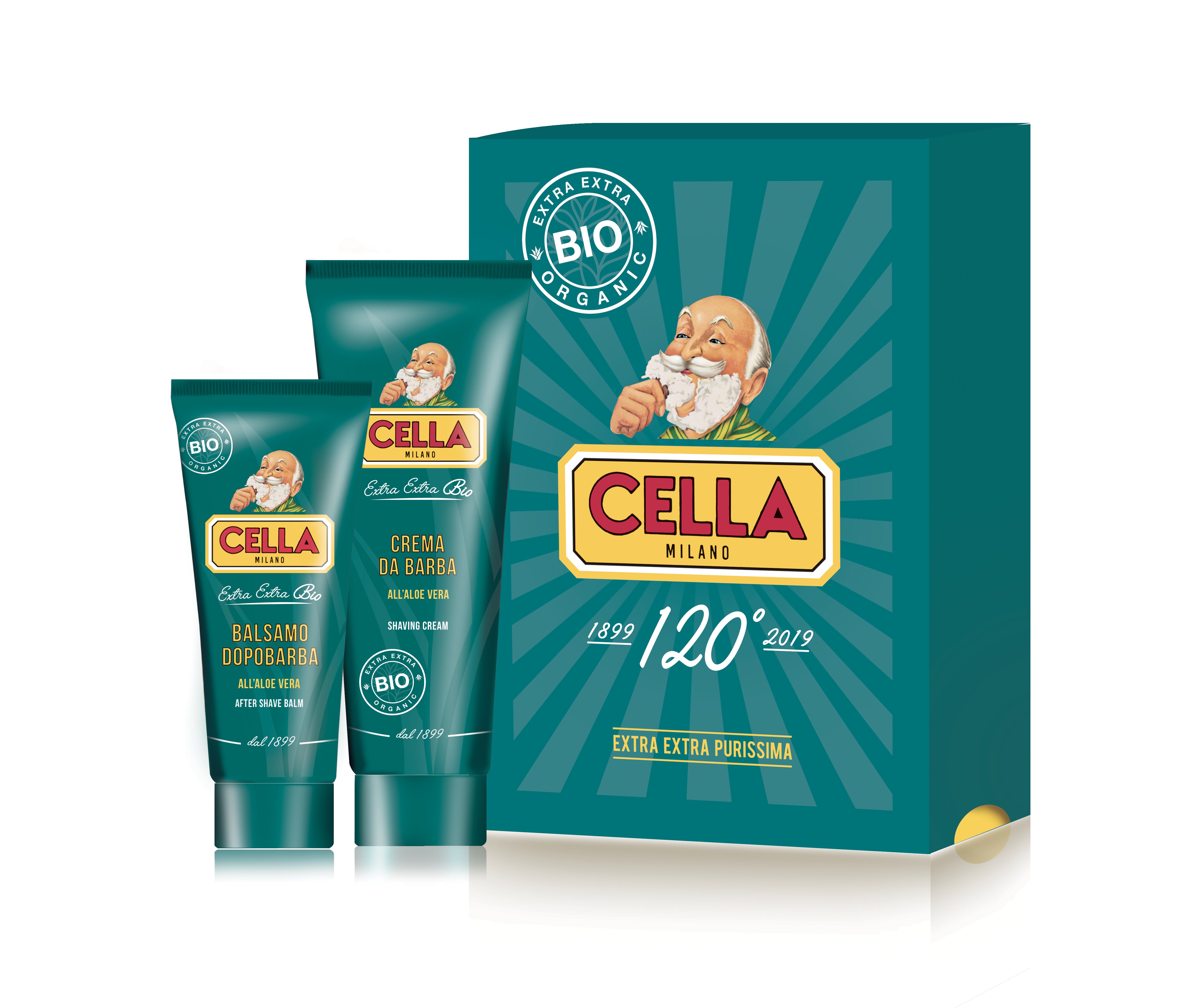 cella-milano-1899-set-rasatura-biologico-crema-150-ml-balsamo-dopobarba-100-ml image 1