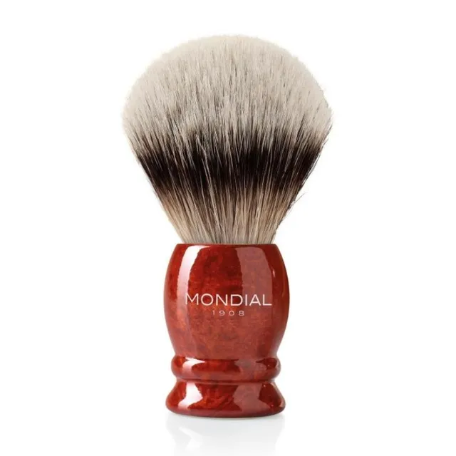 mondial-1908-pennello-da-barba-luxury-radica-con-tasso-high-mountain image 1