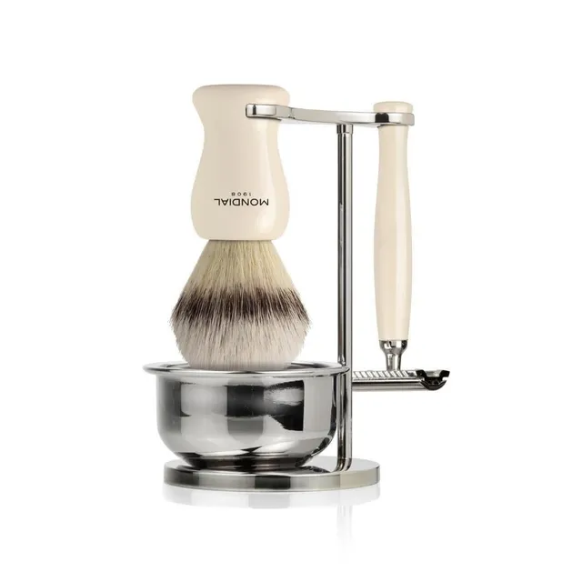 mondial-1908-set-barba-baylis-4-pezzi-pennello-ecosilvertip-rasoio-di-sicurezza- image 1