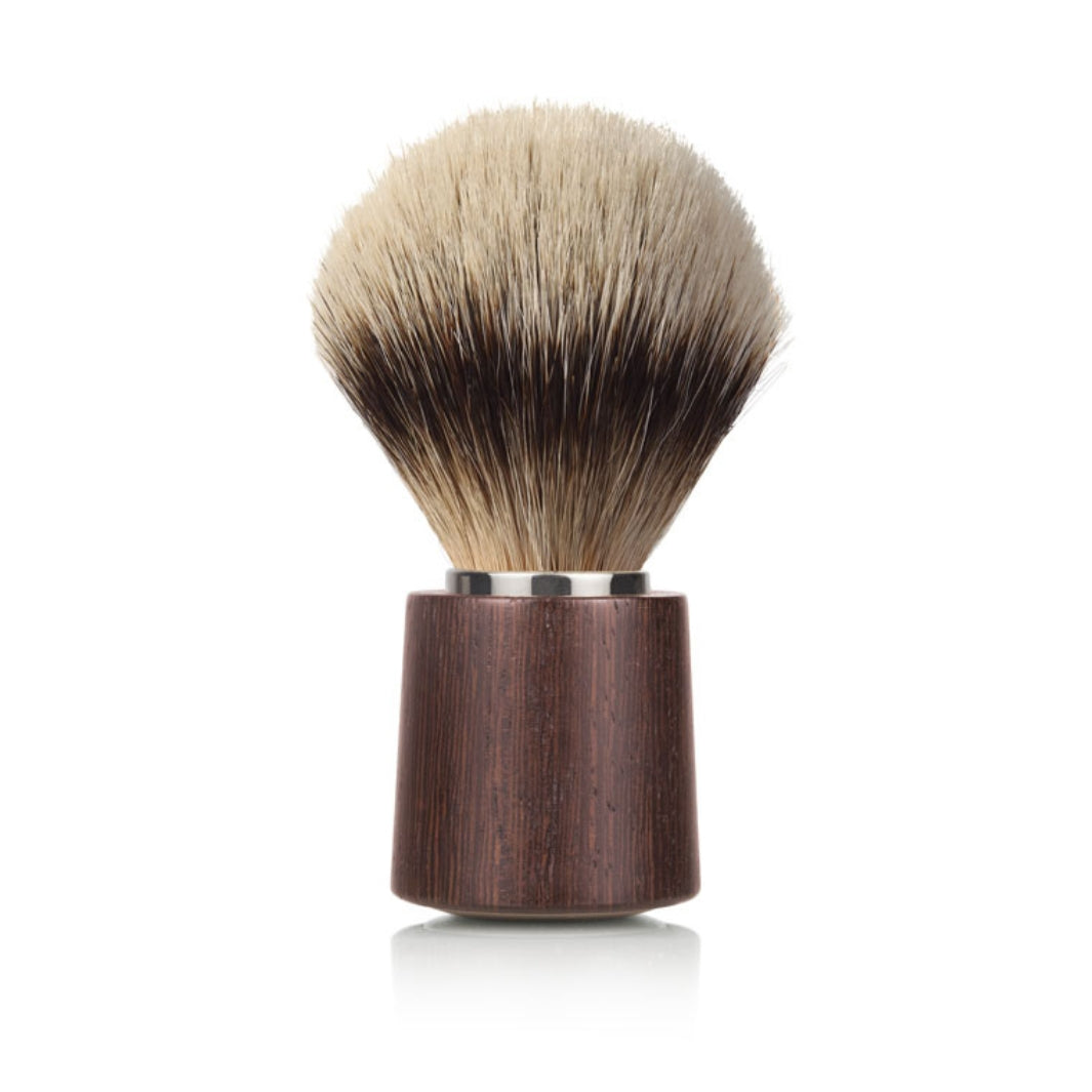 mondial-1908-sphaera-set-rasatura-in-legno-weng-con-pennello-silvertip-e-rasoio- image 4