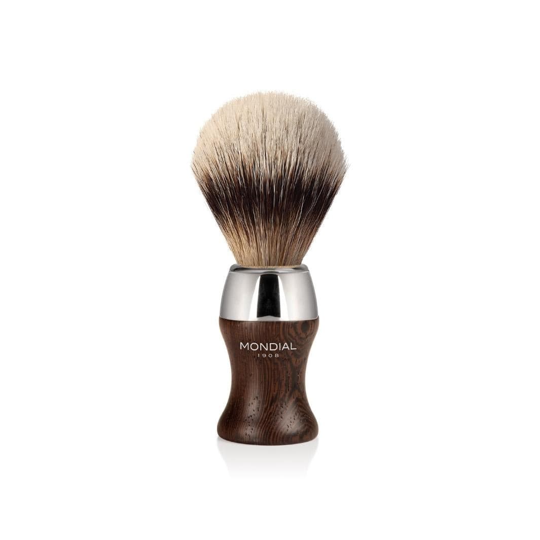 mondial-1908-heritage-set-da-barba-weng-super-badger-con-supporto-e-rasoio image 5