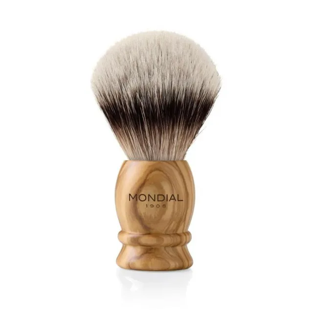 mondial-1908-pennello-da-barba-luxury-olivo-tasso-di-alta-montagna image 1