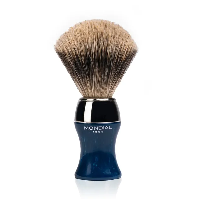 mondial-1908-heritage-axolute-blu-pennello-da-barba-in-resina-con-super-badger image 1