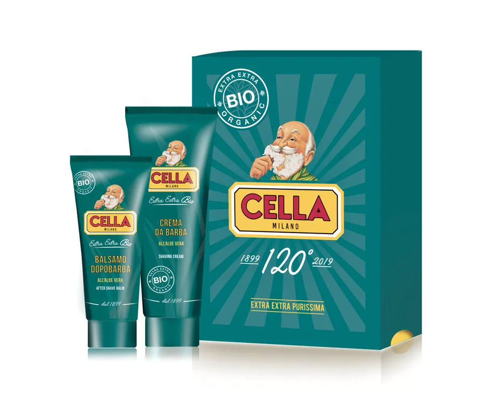 cella-milano-1899-set-rasatura-biologico-crema-150-ml-balsamo-dopobarba-100-ml image 1