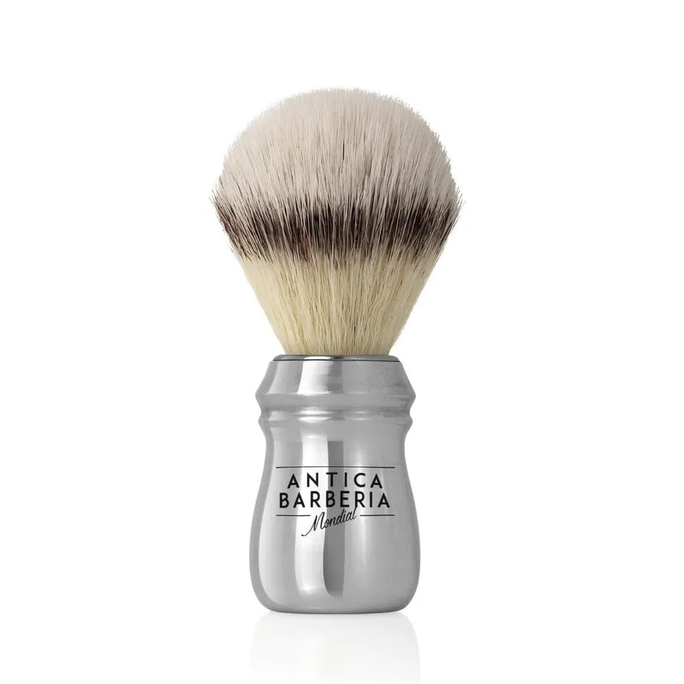 mondial-1908-pennello-professionale-da-barbiere-alluminio-ecosilvertip image 1