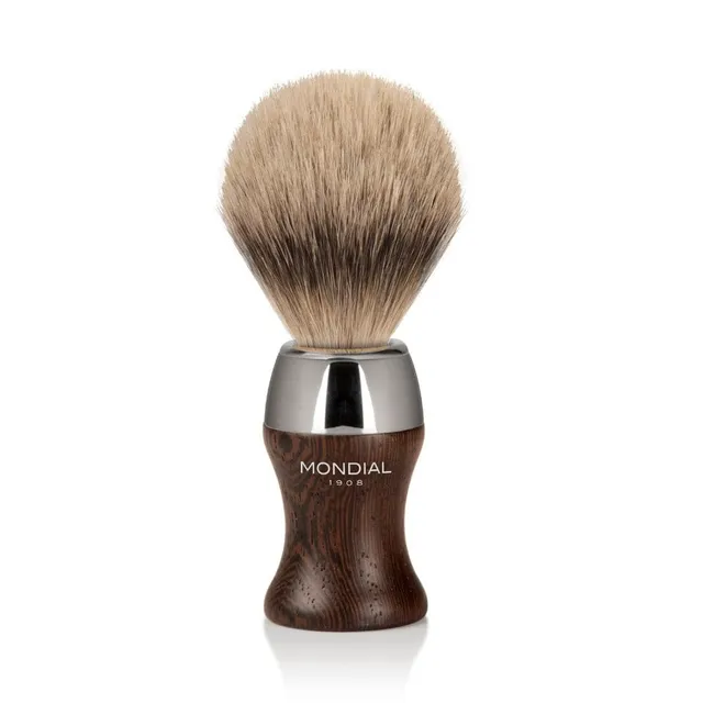 mondial-1908-heritage-weng-pennello-da-barba-super-badger-legno-pregiato image 1
