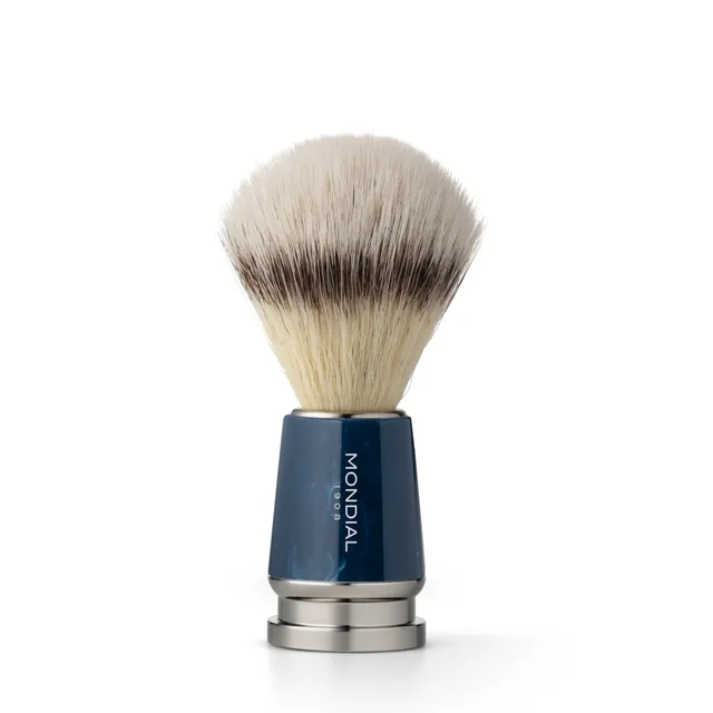 mondial-1908-run-pennello-da-barba-resina-blu-axolute-fibra-ecosilvertip image 1