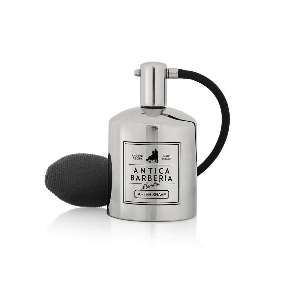 mondial-1908-antica-barberia-atomizzatore-aftershave-a-pompetta-metallo-cromato- image 1