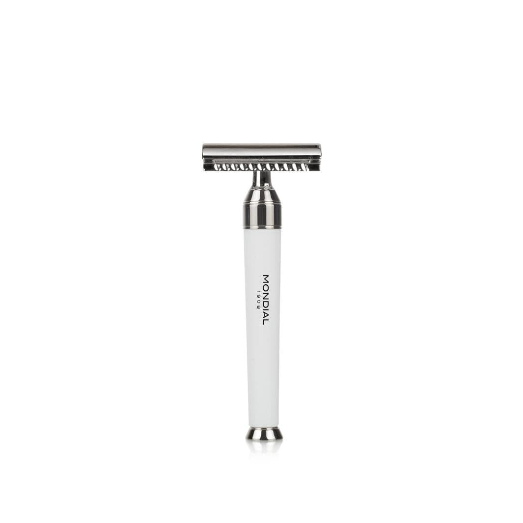 mondial-1908-set-da-barba-premium-bianco-4-pezzi-con-pennello-super-badger-rasoi image 2