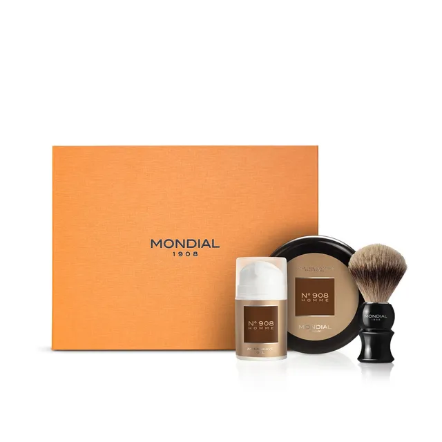 mondial-1908-royal-n-908-cofanetto-regalo-con-crema-barba-gel-dopobarba-e-pennel image 1