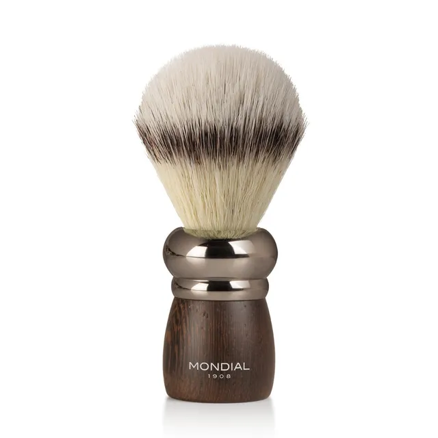 mondial-1908-prestige-pennello-da-barba-legno-weng-con-ecosilvertip image 1